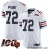 Chicago Bears 72 William Perry White 100th Season Limited Football Jersey