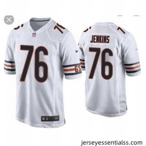 Chicago Bears 76 Teven Jenkins White Vapor untouchable Limited Stitched Jersey