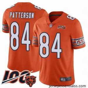 Chicago Bears 84 Cordarrelle Patterson Orange Alternate 100th Season Limited Football Jersey