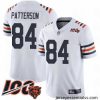 Chicago Bears 84 Cordarrelle Patterson White 100th Season Limited Football Jersey