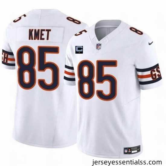 Men-Chicago-Bears-85-Cole-Kmet-White-2024-F-U-S-E-With-1-Star-C-Patch-Vapor-Untouchable-Limited-Stitched-Football-Jersey-879455_21768_550X550