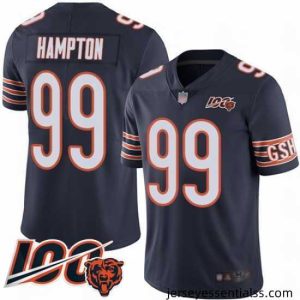 Chicago Bears 99 Dan Hampton Navy Blue Team Color 100th Season Limited Football Jersey