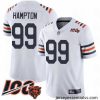 Chicago Bears 99 Dan Hampton White 100th Season Limited Football Jersey