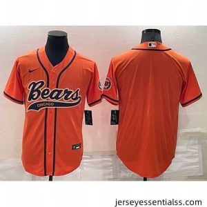 Chicago Bears Blank Orange Stitched Jersey
