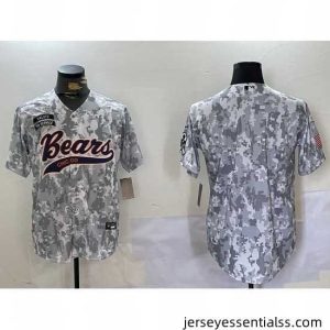 Chicago Bears Camo With Patch Cool Base Stitched Baseball Jersey 8