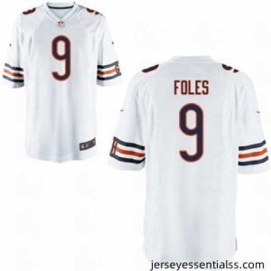 Chicago Bears Nick Foles  9 White Limited Jersey