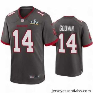 Chris Godwin Buccaneers Pewter Super Bowl Lv Game Jersey