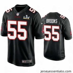 Derrick Brooks Buccaneers Black Super Bowl Lv Game Fashion Jersey