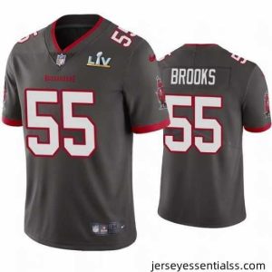 Derrick Brooks Buccaneers Pewter Super Bowl Lv Vapor Limited Jersey