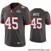 Devin White Buccaneers Pewter Super Bowl Lv Vapor Limited Jersey