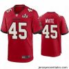 Devin White Buccaneers Red Super Bowl Lv Game Jersey