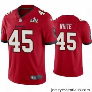 Devin White Buccaneers Red Super Bowl Lv Vapor Limited Jersey