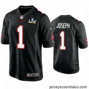 Greg Joseph Buccaneers Black Super Bowl Lv Game Fashion Jersey