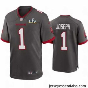 Greg Joseph Buccaneers Pewter Super Bowl Lv Game Jersey