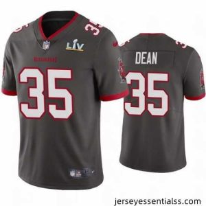 Jamel Dean Buccaneers Pewter Super Bowl Lv Vapor Limited Jersey