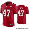 John Lynch Buccaneers Red Super Bowl Lv Vapor Limited Jersey