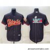 Kansas City Chiefs Black With Super Bowl LVII Big Logo Cool Base Stitched Baseball JerseyS