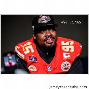 Kansas City Chiefs Chris Jones #95 Nike Men's Red NFL Vapor Super Bowl Jersey