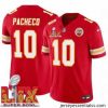 Kansas City Chiefs Isiah Pacheco #10 Red 2024 2025 Super Bowl LIX F.U.S.E Stitched Jersey