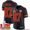 Kansas City Chiefs Travis Kelce #87 Black 2024 2025 Super Bowl LIX F.U.S.E Stitched Jersey