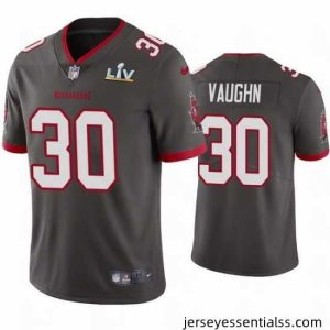 Ke'Shawn Vaughn Buccaneers Pewter Super Bowl Lv Vapor Limited Jersey
