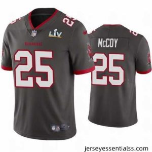 Lesean Mccoy Buccaneers Pewter Super Bowl Lv Vapor Limited Jersey