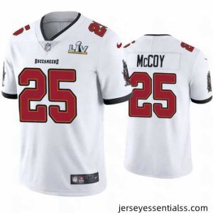 Lesean Mccoy Buccaneers White Super Bowl Lv Vapor Limited Jersey