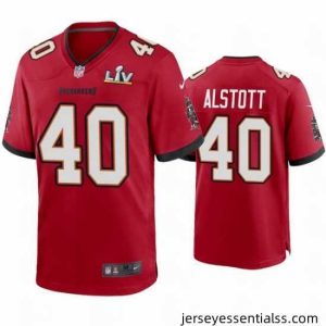 Mike Alstott Buccaneers Red Super Bowl Lv Game Jersey