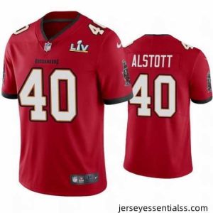 Mike Alstott Buccaneers Red Super Bowl Lv Vapor Limited Jersey