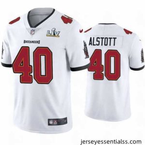 Mike Alstott Buccaneers White Super Bowl Lv Vapor Limited Jersey