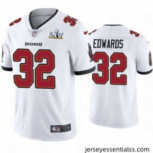 Mike Edwards Buccaneers White Super Bowl Lv Vapor Limited Jersey