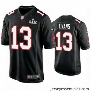 Mike Evans Buccaneers Black Super Bowl Lv Game Fashion Jersey