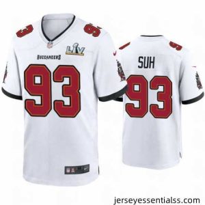 Ndamukong Suh Buccaneers White Super Bowl Lv Game Jersey