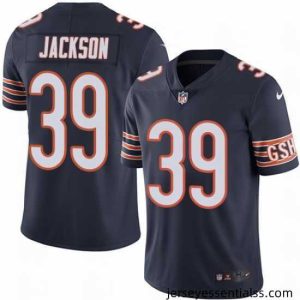 Nike Bears #39 Eddie Jackson Navy Blue Team Color Stitched NFL Vapor Untouchable Limited Jersey