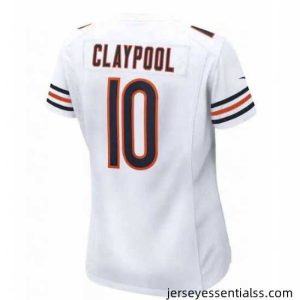 Nike Chase Claypool White Chicago Bears #10 2021 NFL Vapor Elite Jersey