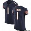 Nike Justin Fields Navy Chicago Bears #1 2021 NFL Vapor Elite Jersey