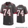 Paul Gruber Buccaneers Pewter Super Bowl Lv Game Jersey