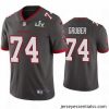 Paul Gruber Buccaneers Pewter Super Bowl Lv Vapor Limited Jersey