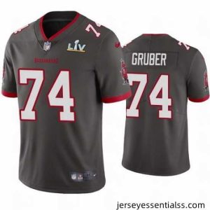 Paul Gruber Buccaneers Pewter Super Bowl Lv Vapor Limited Jersey