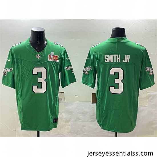 Men-Philadelphia-Eagles-3-Nolan-Smith-Jr-Green-2025-Super-Bowl-LIX-Patch-F-U-S-E-Throwback-Vapor-Untouchable-Limited-Stitched-Football-Jersey-888648_23971_550X550