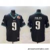 Philadelphia Eagles 9 Nick Foles Black 2025 Super Bowl LIX Patch Vapor Untouchable Limited Stitched Football Jersey
