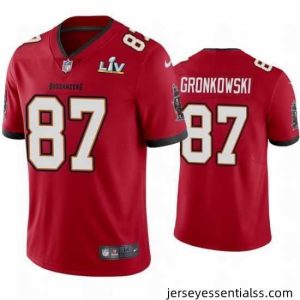Rob Gronkowski Buccaneers Red Super Bowl Lv Vapor Limited Jersey