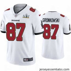 Rob Gronkowski Buccaneers White Super Bowl Lv Vapor Limited Jersey