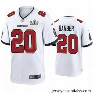 Ronde Barber Buccaneers White Super Bowl Lv Game Jersey