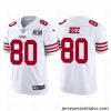San Francisco 49ers 80 Jerry Rice 2023 New White Vapor Untouchable Stitched Football 2024 Super Bowl LVIII Jersey