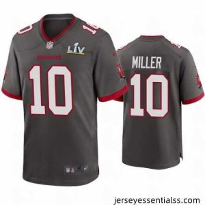 Scotty Miller Buccaneers Pewter Super Bowl Lv Game Jersey