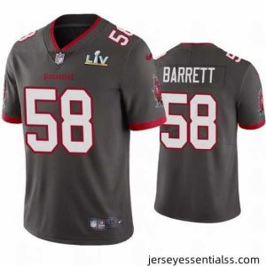 Shaquil Barrett Buccaneers Pewter Super Bowl Lv Vapor Limited Jersey