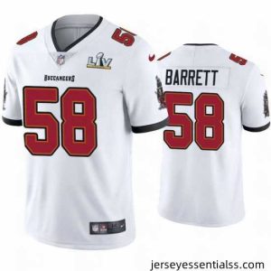 Shaquil Barrett Buccaneers White Super Bowl Lv Vapor Limited Jersey