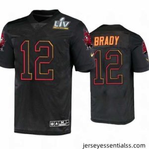 Tom Brady Tampa Bay Buccaneers Black Super Bowl Lv Jersey