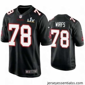 Tristan Wirfs Buccaneers Black Super Bowl Lv Game Fashion Jersey